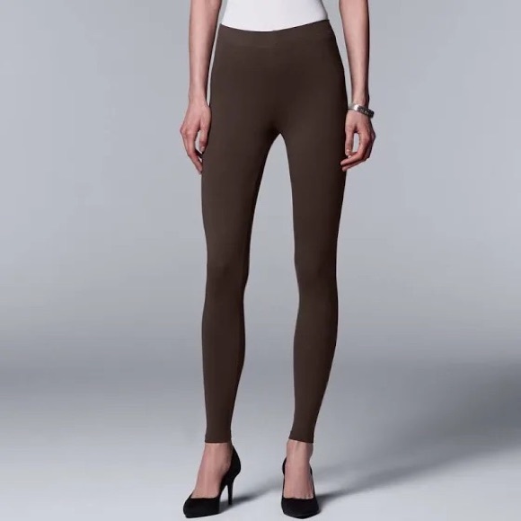 Simply Vera Vera Wang Women’s Brown Opaque Control Top Tights. Size 3. - Picture 1 of 4
